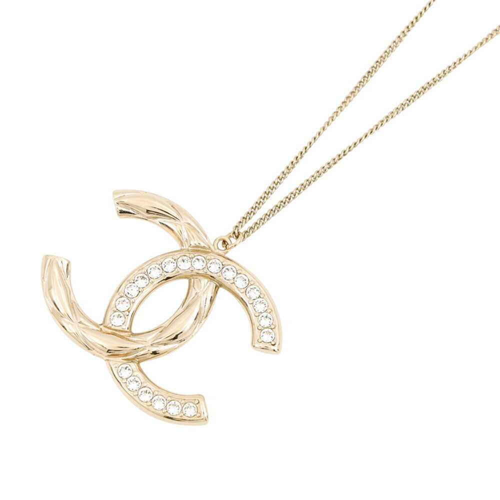 CHANEL Gold Logo Necklace